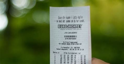 Nu er Eurojackpot.